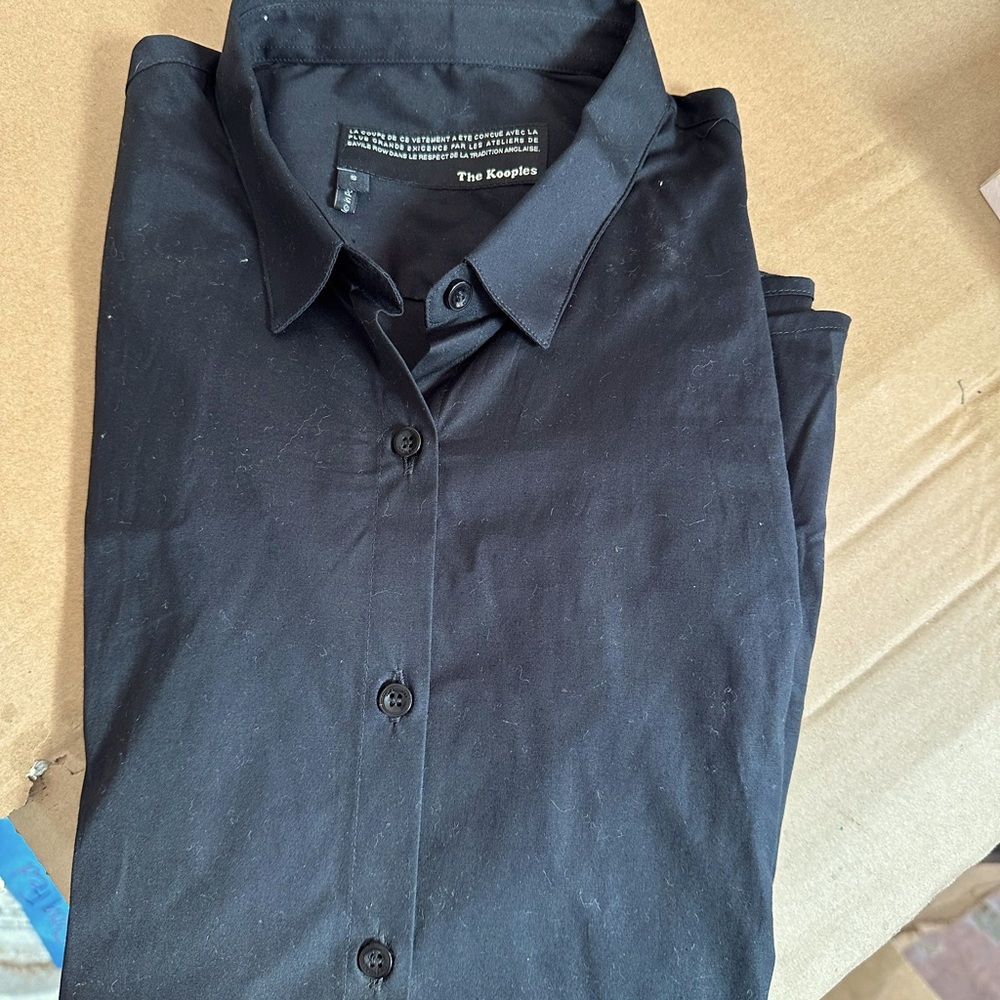 The Kooples Black small button shirt. Excellent near new condition not faded.